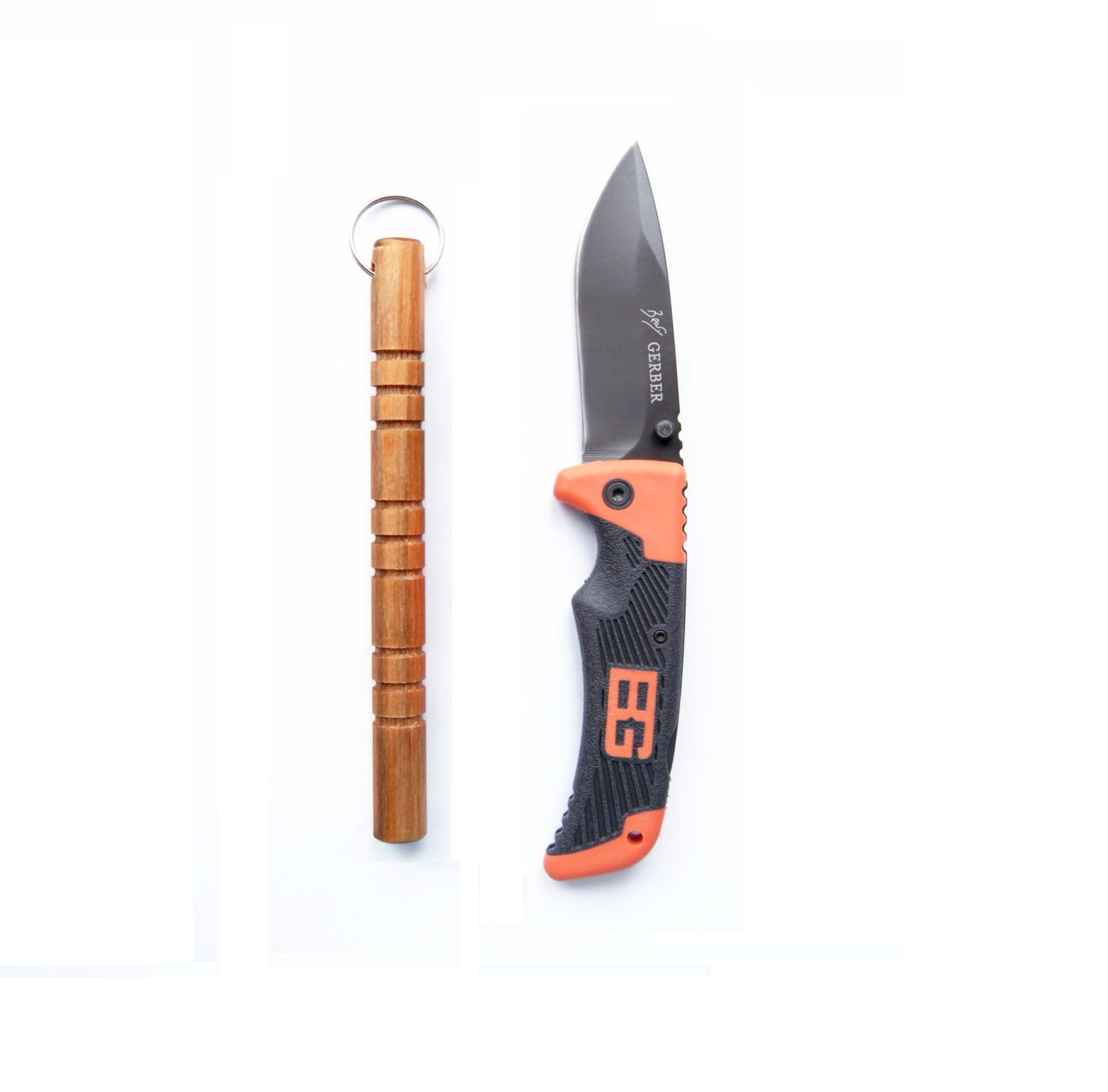 gerber and kubotan knife